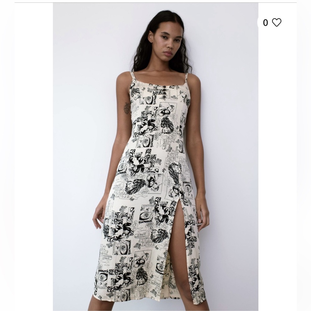 Tiera Slit Midi Slip Dress